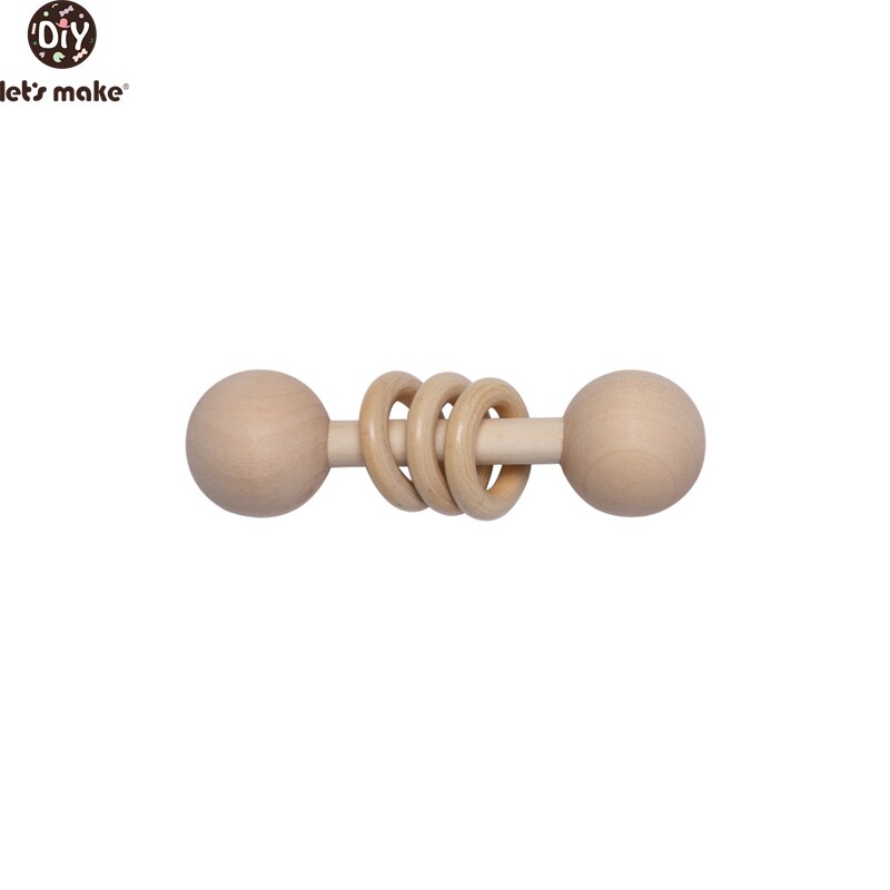 Montessori Rattle Wooden Baby Toy